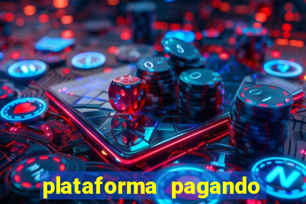 plataforma pagando fortune tiger